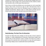 Best Time Of Day To Study According To Science